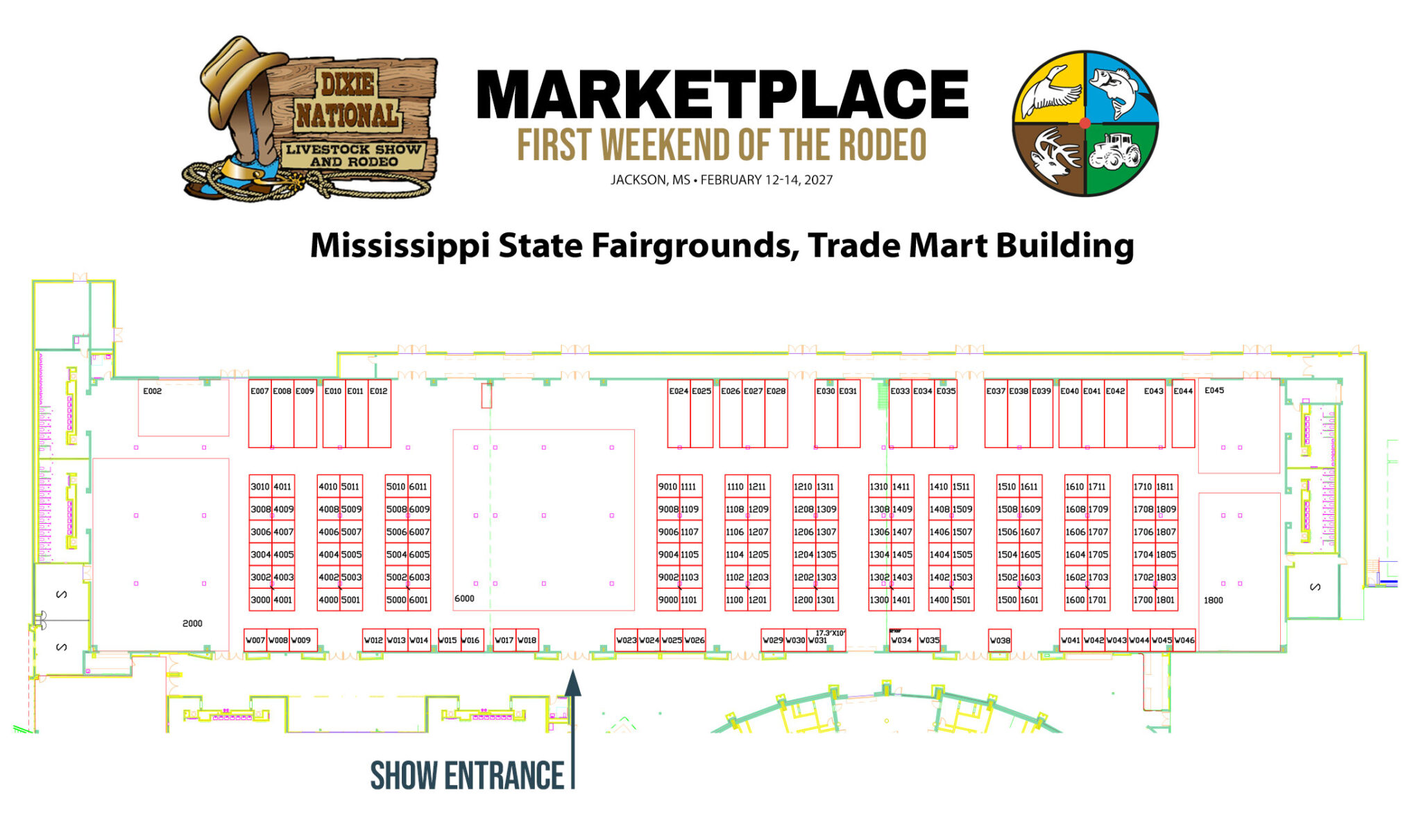 Show Layout - Dixie National Marketplace
